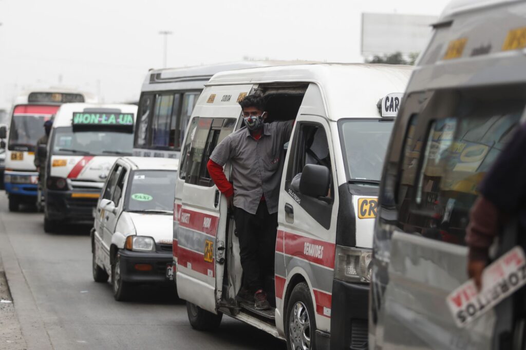 Buses called Combis in Peru