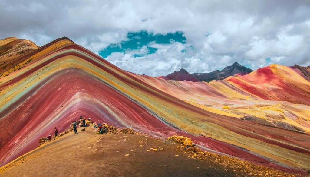 View of the Rainbow Mountain